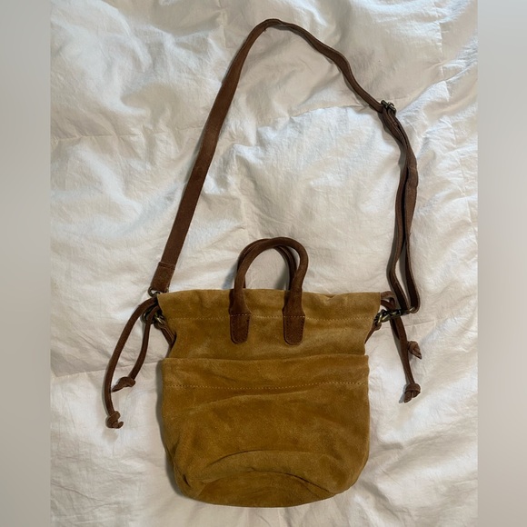 Free People Tan Suede Crossbody Bag - Picture 3 of 6